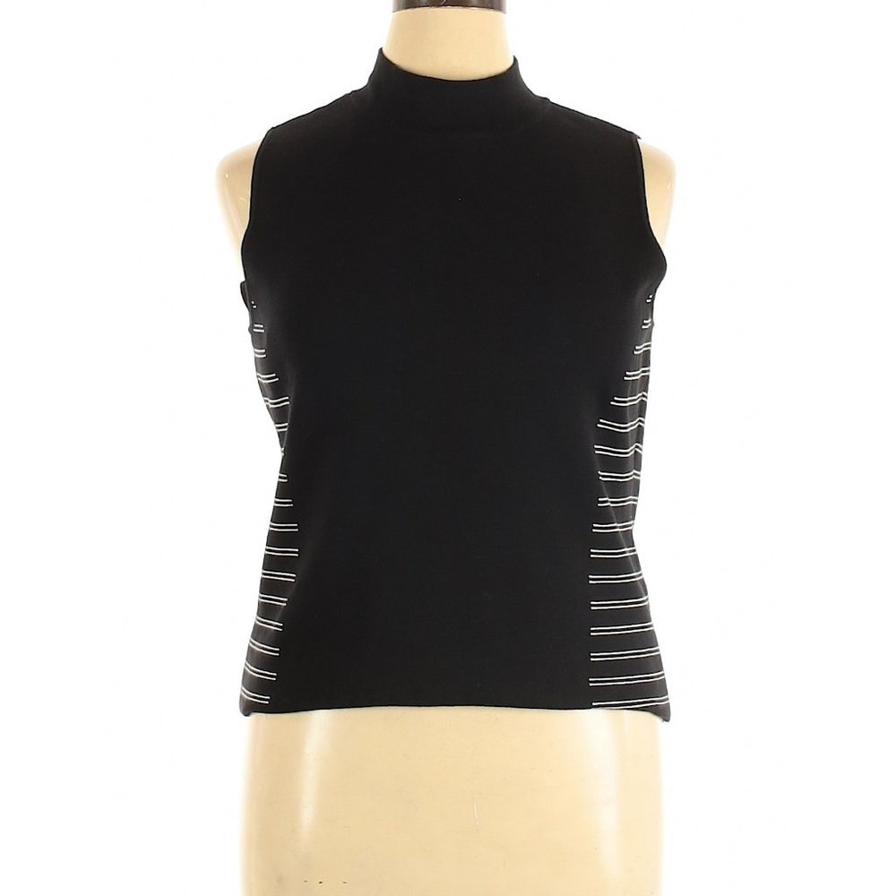 White House Black Market Mock Neck Top XL EUC